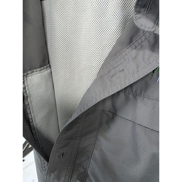 Game Guard Shirt Mens L Gray Button Up Camp Fishing Hunting Vented GG - Picture 12 of 15